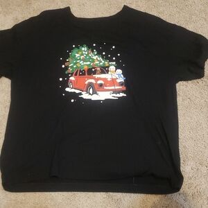 Old Navy Black Christmas Graphic Tee